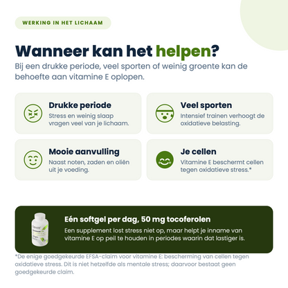 Vitamine E Natuurlijk Tocoferolen Complex 90 softgels