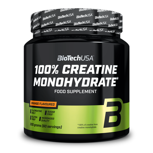 Creatine Monohydraat 300g Sinaasappel