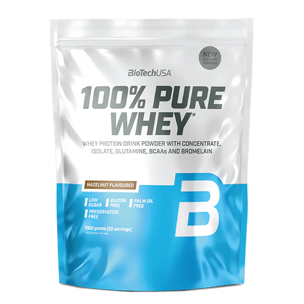 100% Pure Whey 1000g Hazelnoot