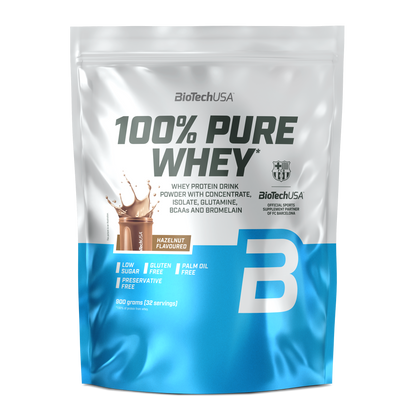 100% Pure Whey 900g Hazelnoot