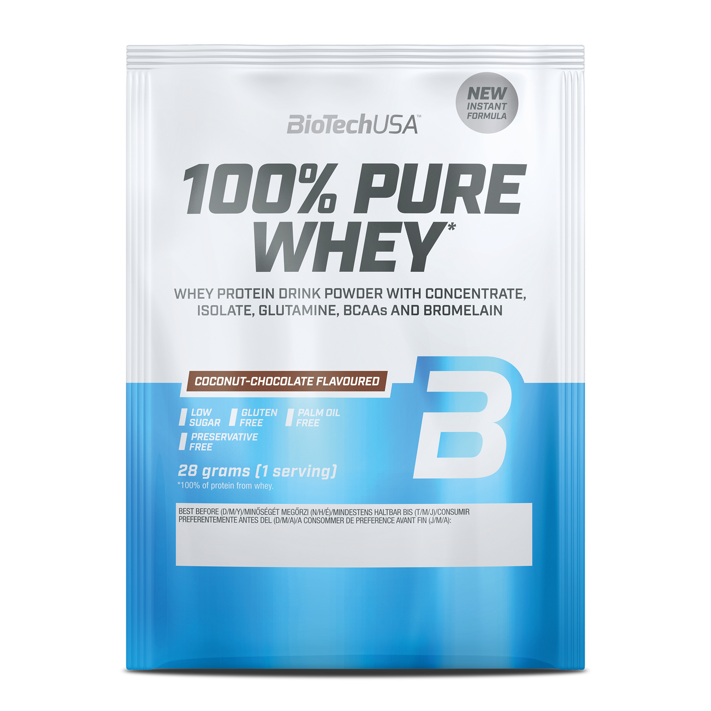 100% Pure Whey 28g sachet Kokos-Chocolade