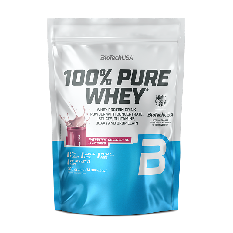 100% Pure Whey 400g Framboos Cheesecake
