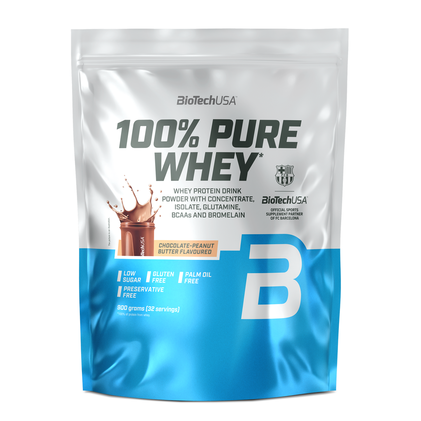 100% Pure Whey 900g Chocolade-Pindakaas