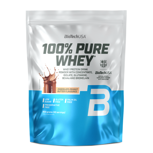 100% Pure Whey 900g Chocolade-Pindakaas