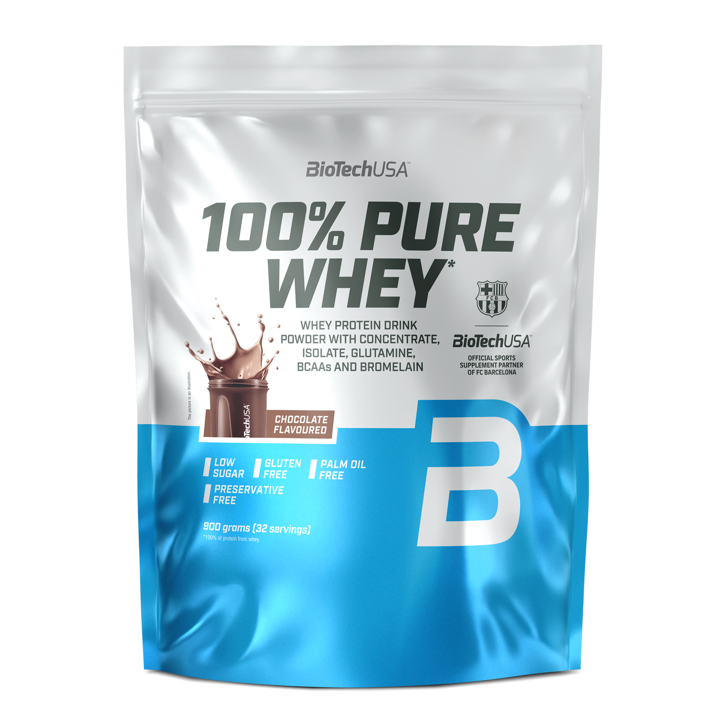 100% Pure Whey 900g Chocolade