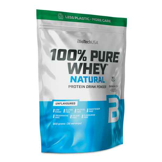 100% Pure Whey Natural 900g Smaakloos
