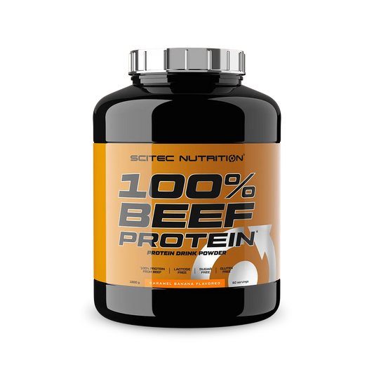 Scitec Nutrition 100% Beef Protein 1800g Karamel-Banaan