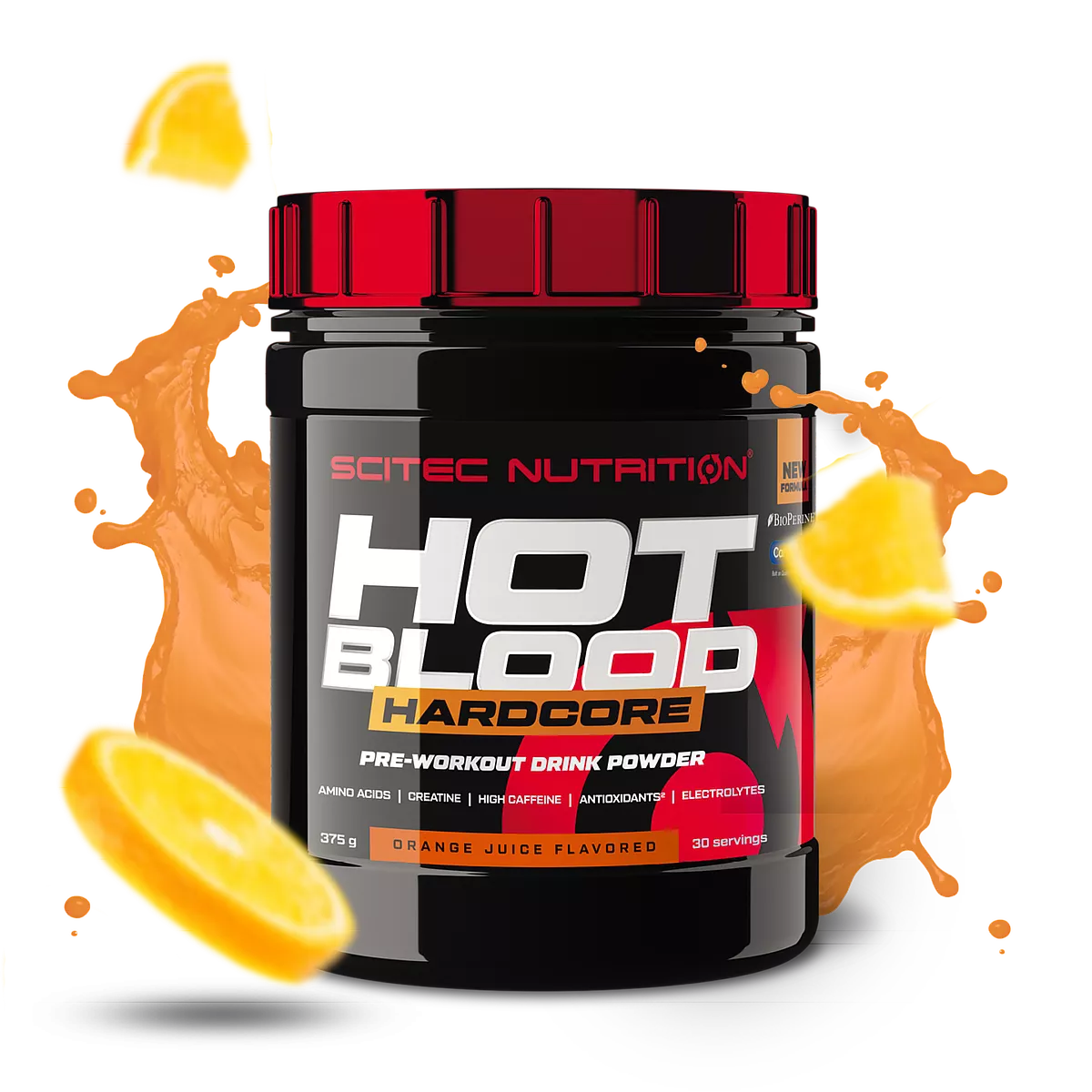 Scitec Nutrition Hot Blood Hardcore 375g Sinaasappelsap