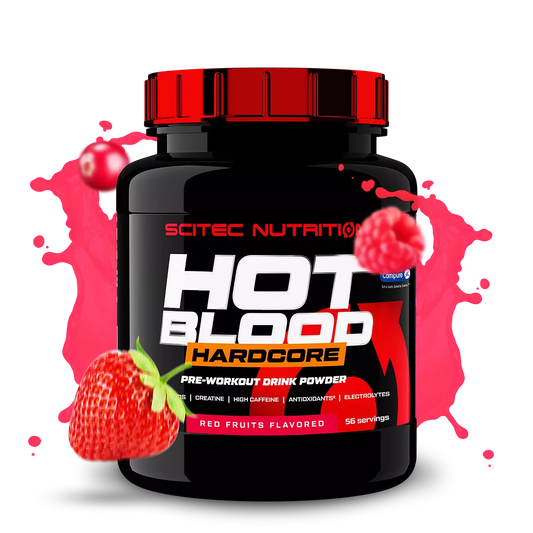 Scitec Nutrition Hot Blood Hardcore 700g Rood Fruit