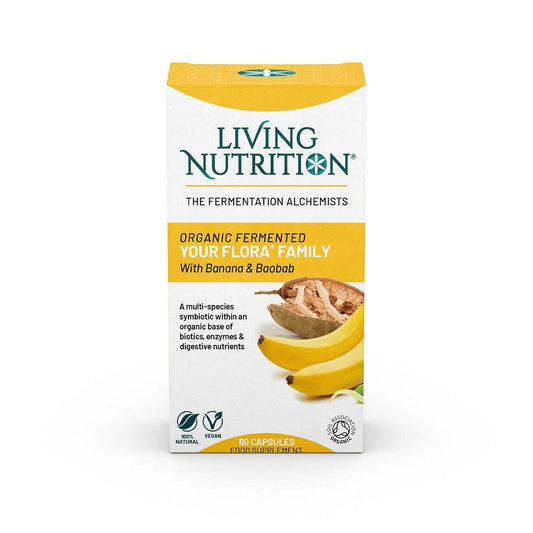 Your Flora – Family Biologisch Gefermenteerde Baobab & Banaan | 60 Capsules | Living Nutrition