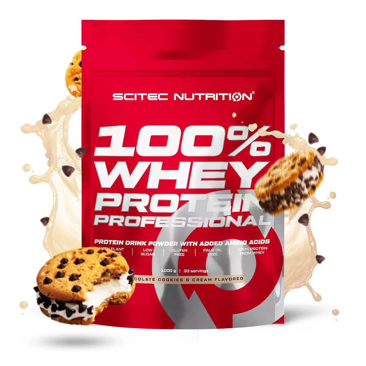 Scitec Nutrition 100% Whey Protein Professional 1000g Chocolade Cookies & Cream