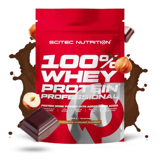 Scitec Nutrition 100% Whey Protein Professional 1000g Chocolade-Hazelnoot
