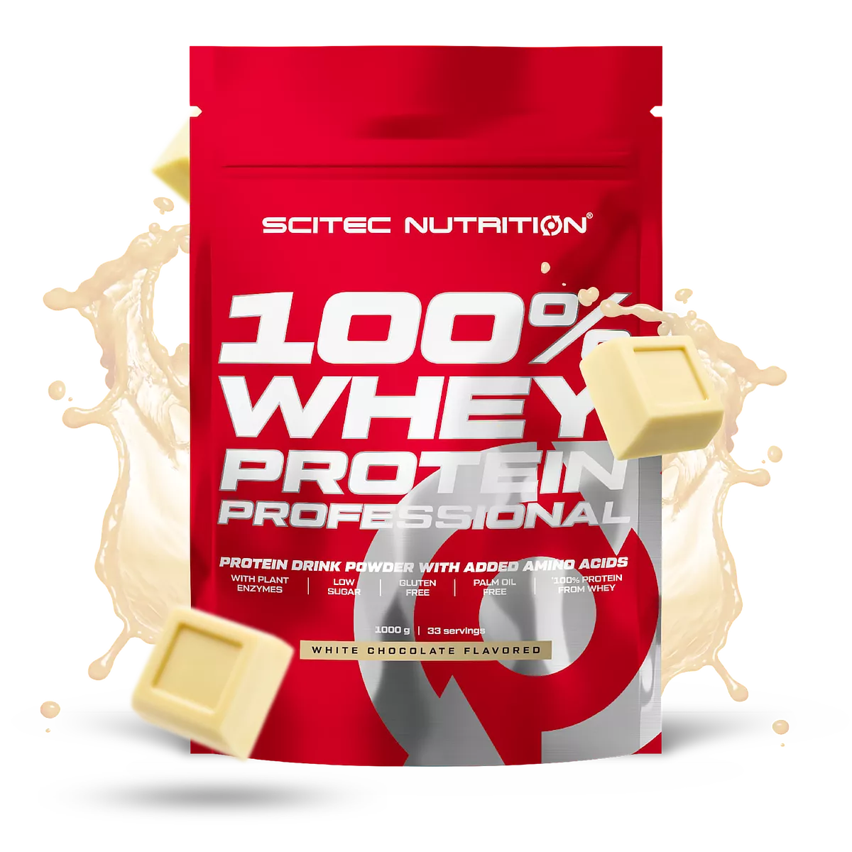 Scitec Nutrition 100% Whey Protein Professional 1000g Witte Chocolade