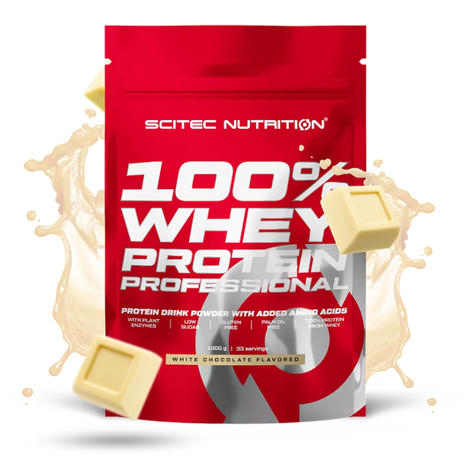 Scitec Nutrition 100% Whey Protein Professional 1000g Witte Chocolade