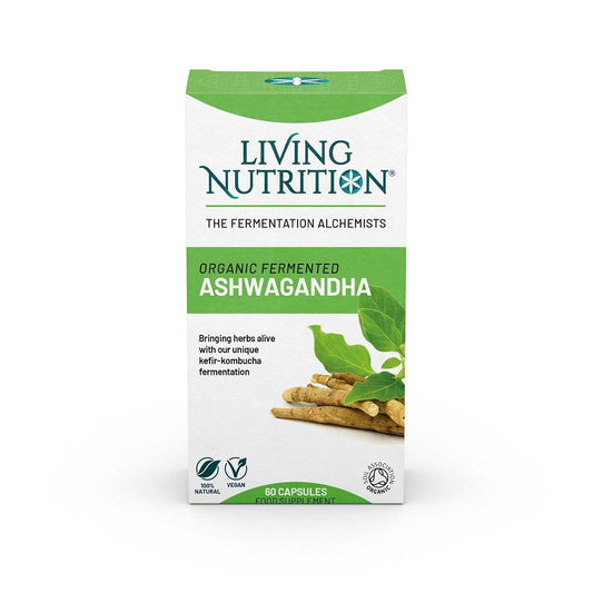 Biologisch Gefermenteerde Ashwagandha | Living Nutrition | 60 Capsules