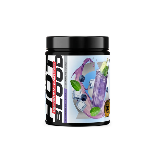 Scitec Nutrition Hot Blood Infinity 350g Blauwe Bes-Mojito