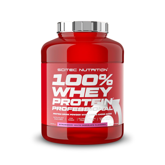 Scitec Nutrition 100% Whey Protein Professional 1816g Aardbei-Witte Chocolade