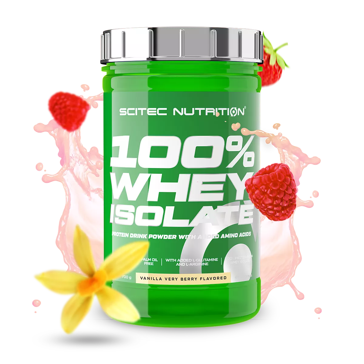Scitec Nutrition 100% Whey Isolate 700g Vanille Very Berry