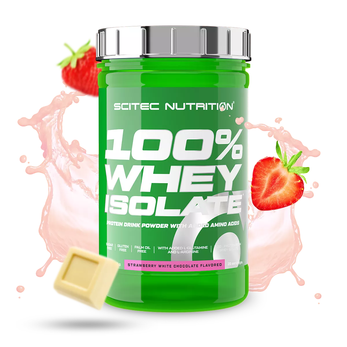 Scitec Nutrition 100% Whey Isolate 700g Aardbei-Witte Chocolade