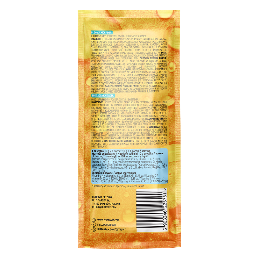 Aqua Kick ADEK Sinaasappel 10 g — afbeelding 2