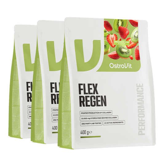 Flex Regen Aardbei-Kiwi 3 × 400 g