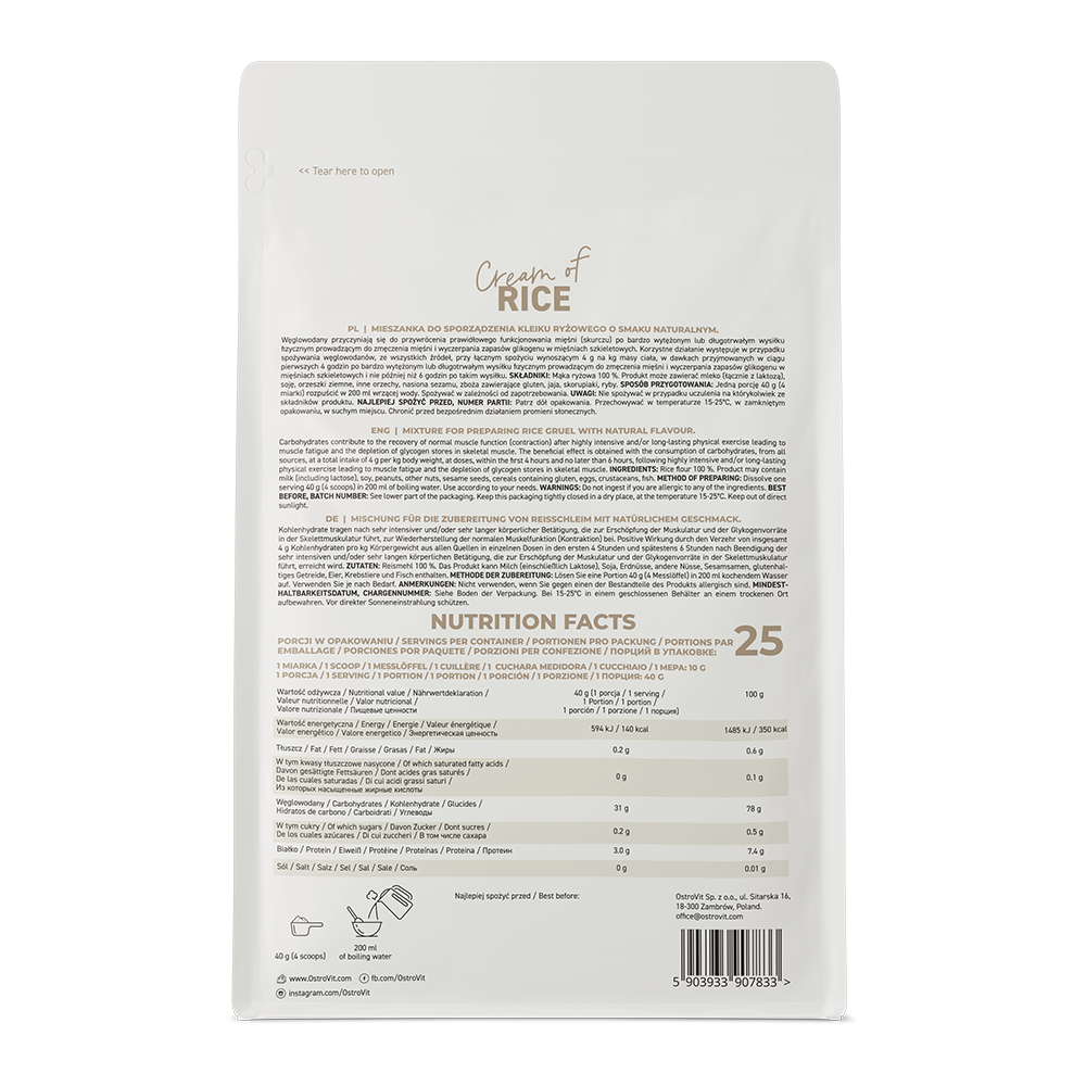Cream of Rice 1000 g