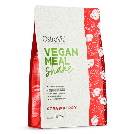 Vegan Meal Shake Aardbei 1000 g