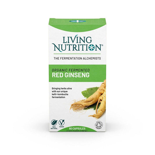 Gefermenteerde Biologisch Rode Ginseng | 60 Capsules | Living Nutrition