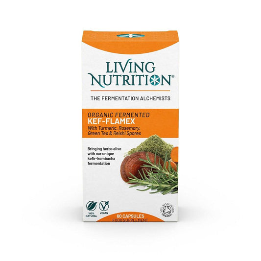 Gefermenteerde Biologisch Kef-Flamex | 60 Capsules | Living Nutrition