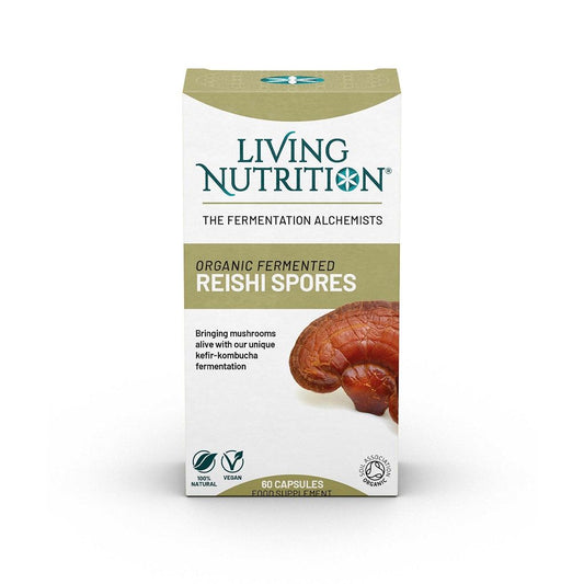 Gefermenteerde Reishi Sporen | 60 Capsules | Biologisch | Living Nutrition