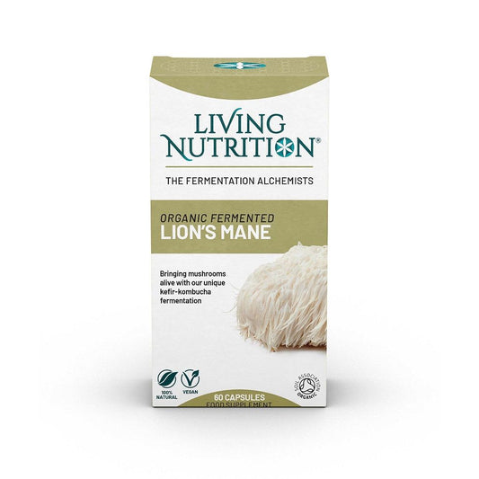 Biologisch Gefermenteerde Lion’s Mane | 60 Capsules | Living Nutrition