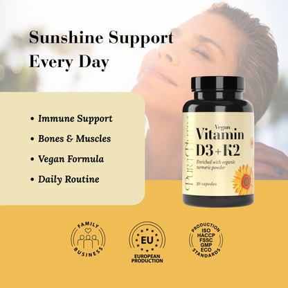 Vegan Vitamine D3 + K2 30 caps