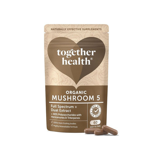 Organic Mushroom 5 | 60 Capsules | Together Health
