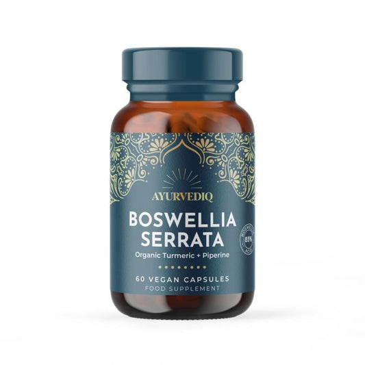 Boswellia Serrata, Kurkuma & Zwarte Peper Extract | 60 Capsules | Ayurvediq
