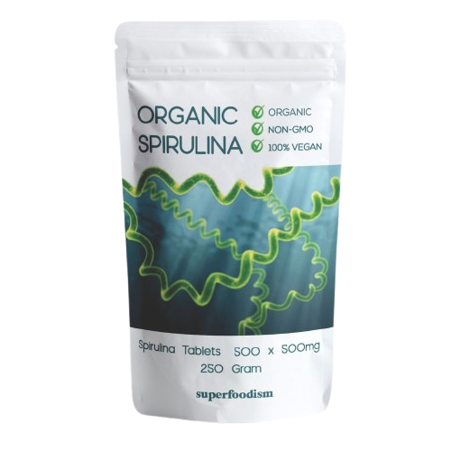 Biologisch Spirulina | 500 mg | 500 Tabletten | Superfoodism