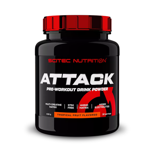 Scitec Nutrition Attack 416g Tropisch Fruit