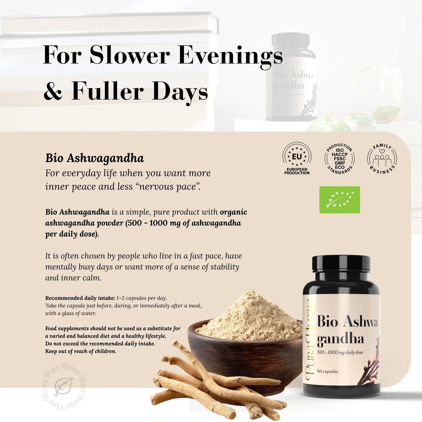 Bio Ashwagandha Organic 60 caps