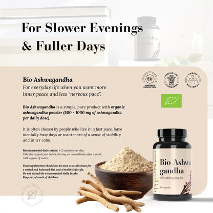 Bio Ashwagandha Organic 60 caps
