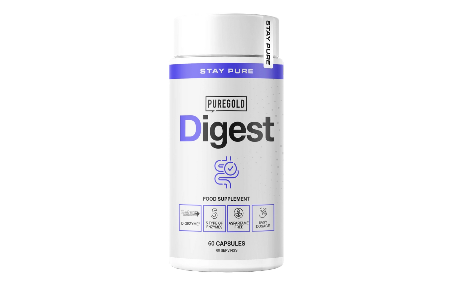 Digest DigeZyme® Enzymcomplex + Chroom 60 Capsules, Aspartaamvrij