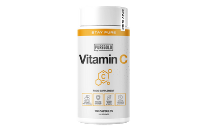 Pure Gold Vitamin C 1000 mg – 100 capsules, hooggedoseerd