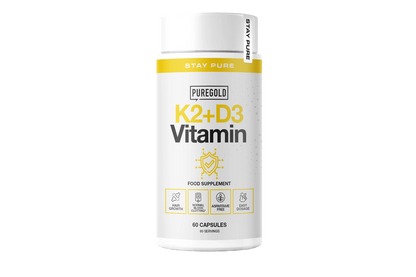 Pure Gold K2 + D3 Vitamin – 150 µg K2 & 100 µg D3, 60 capsules