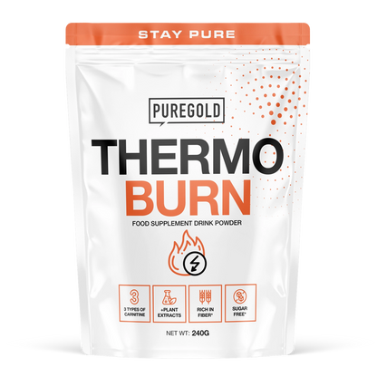Pure Gold Thermo Burn Pineapple – 3 vormen L‑carnitine, cafeïne, vit. C, B6 & niacine, chroom