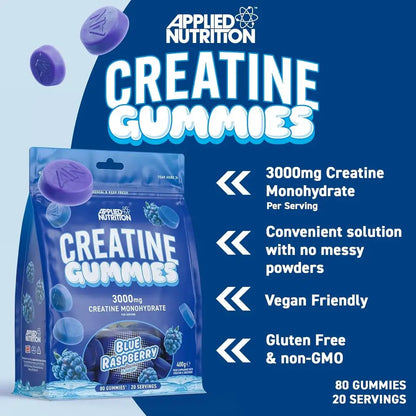 Creatine Gummies Blue Raspberry