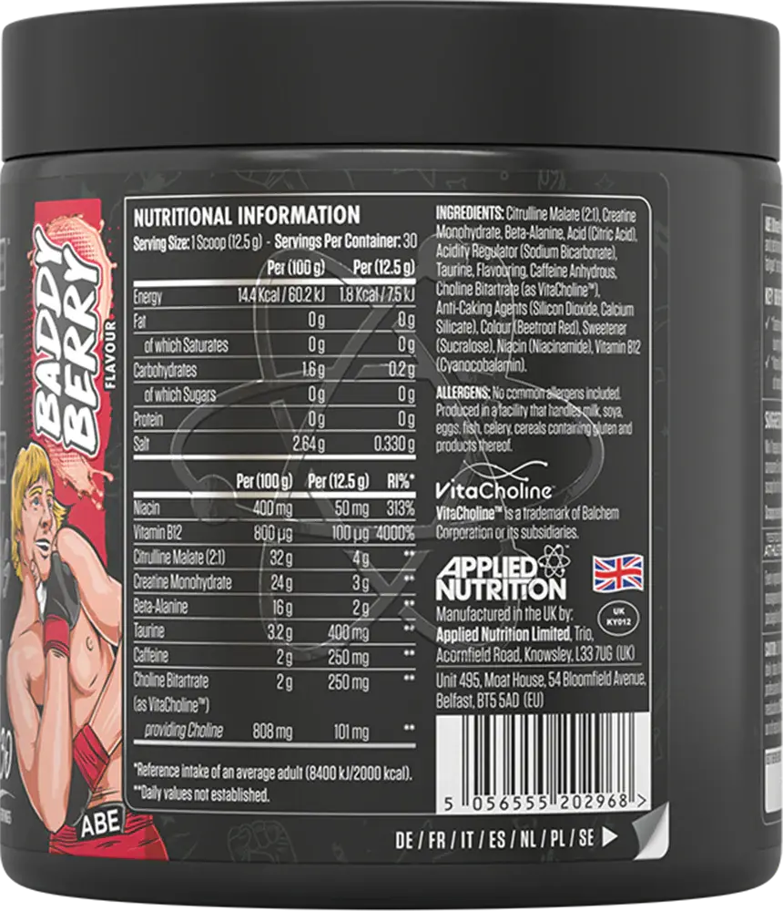 ABE Pre-Workout 375g Baddy Berry
