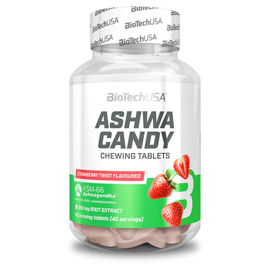 Ashwa Candy 90 kauwtabletten Aardbei