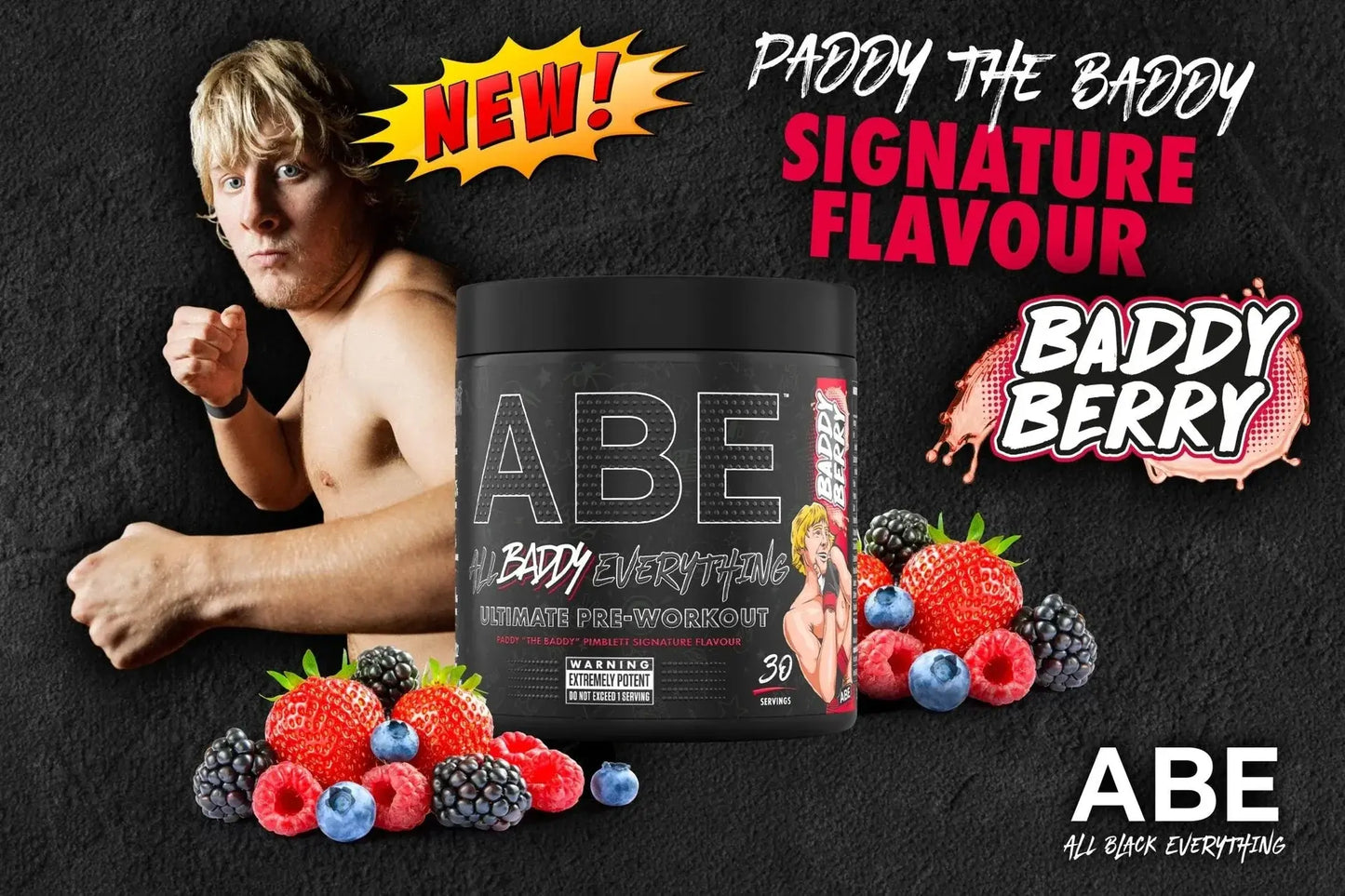 ABE Pre-Workout 375g Baddy Berry