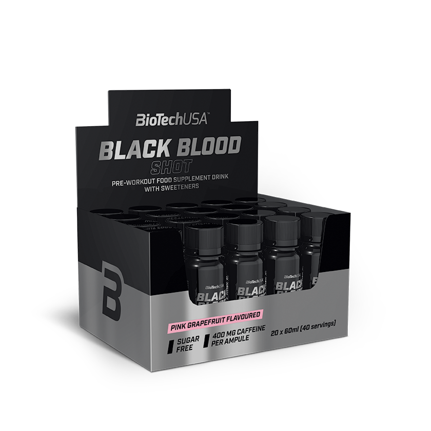 Black Blood Shot 60ml Roze Grapefruit
