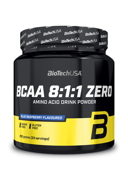 BCAA 8:1:1 ZERO 250g Blauwe Framboos