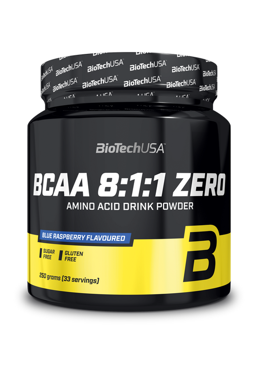 BCAA 8:1:1 ZERO 250g Blauwe Framboos