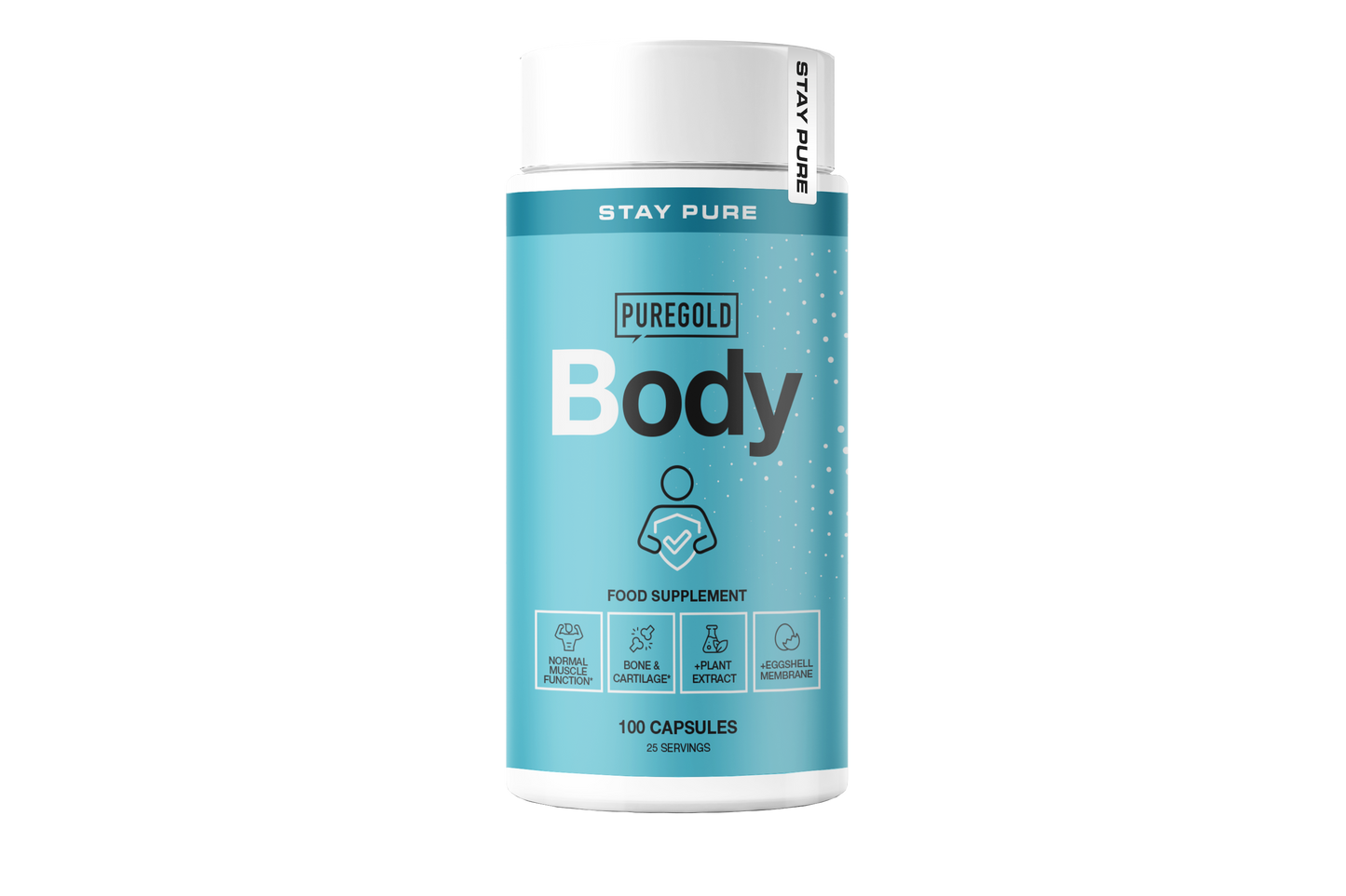 Pure Gold Body – omega‑3, chondroïtine & hyaluronzuur, vit. C, magnesium & kalium, 100 capsules